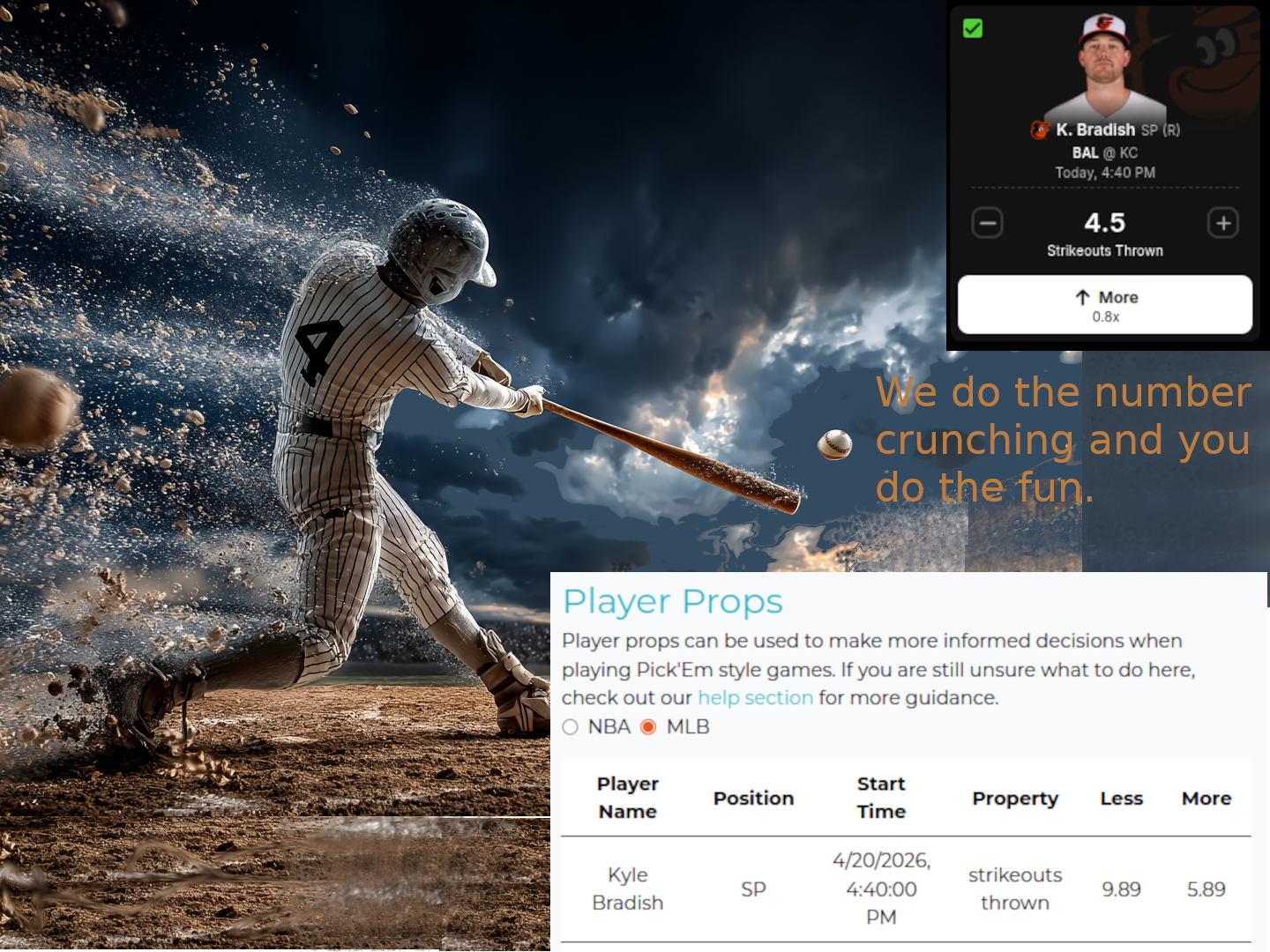 pick-em friendly player props